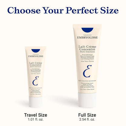 Lait-Crème Concentré Face Moisturizer and Makeup Primer, French Face Cream with Shea Butter & Aloe Vera